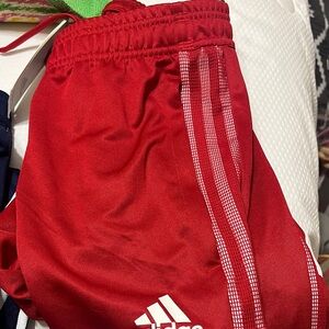 Adidas Men's Red Athletic Shorts